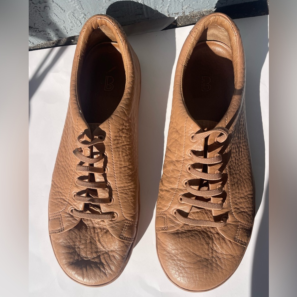Birchbury Bramford Barefoot Sneaker light brown tan leather size 11.5 - Picture 2 of 10